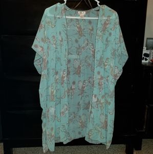 Band of Gypsies size large bird print kimono